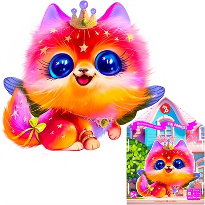 Деревянный Пазл 60 Принцесса Викки. MPZCAN45-M - фото 69873707