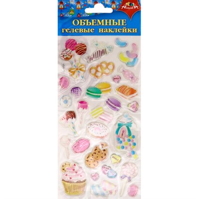 Объемные гелевые наклейки "Вкусняшки" С3536-07 - фото 69873806