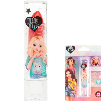 Помада для губ с блестками 3,4 г красная TIK TOK GIRL 97990-TTG - фото 69873832