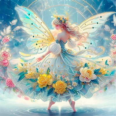 Набор для творчества Алмазная мозаика 30х30 см Цветочная фея НД-5361 - фото 69874063