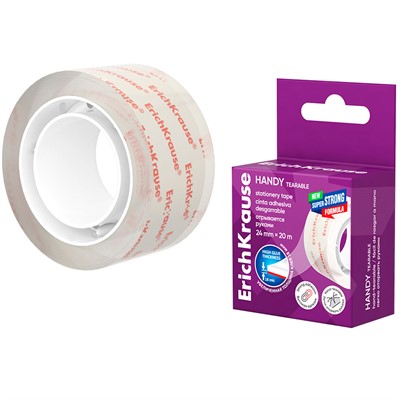 Клейкая лента Handy tearable, 58738 24ммх20м ErichKrause - фото 69874412
