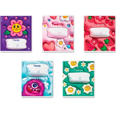 Тетрадь 12 л. клетка Bouncy 63250 ErichKrause - фото 69874423