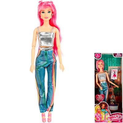 Кукла Карапуз 66001-BF8-S-JP 29 см София руки и ноги сгиб /24/ - фото 69874503