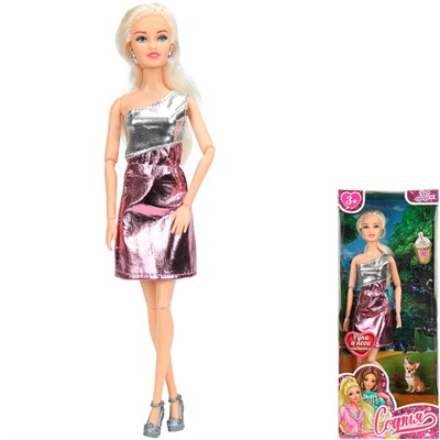 Кукла Карапуз C1-S-JP 29см София, руки и ноги сгиб. - фото 69874512