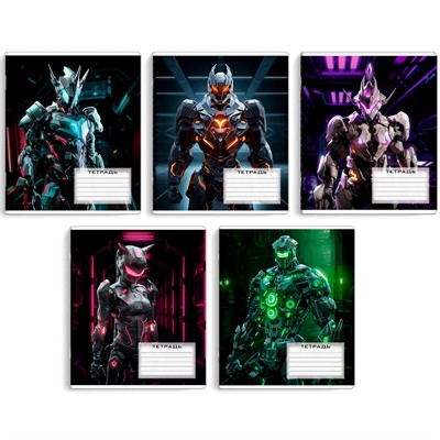 Тетрадь 12 л. клетка Роботы 68520 - фото 69874570