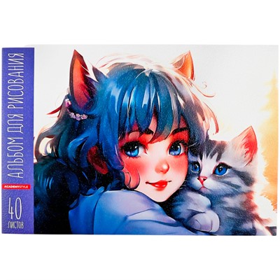 Альбом для рисования 40 л. А4 Милое объятие 15400 - фото 69874618