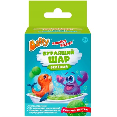 Средство для принятия ванн Бурлящий шар с сюрпризом D0154-G ТМ «Baffy» - фото 69874893