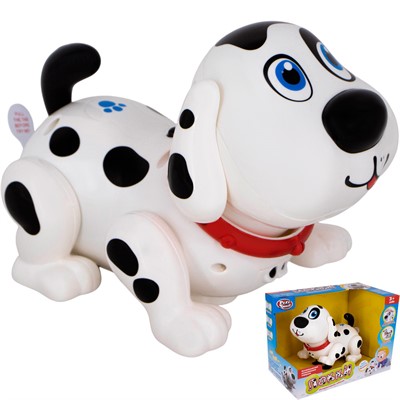 Игрушка на батарейках 7110 Собака Лакки в коробке - фото 69875248