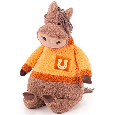 Лошадка Нокс сер.бежевый, 30 см ЛН/30/270-1 - фото 69875445