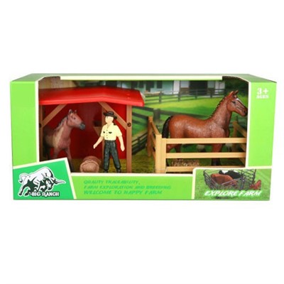 Набор Лошадей 9904-12 с аксесс. в кор. - фото 69875465