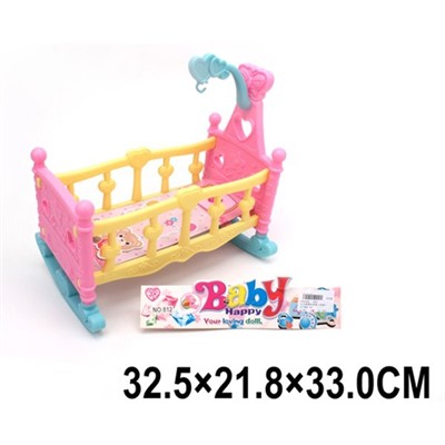 Кроватка для куклы  812 в пак. - фото 69875713