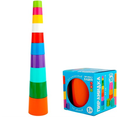 Пирамида Башня 44 см, 10 элементов У1076 /24/. - фото 69876186