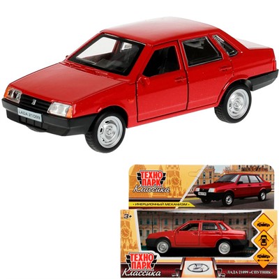 Модель 21099-12-RD LADA-21099 "СПУТНИК" 12 см Технопарк в коробке /72/ - фото 69876323