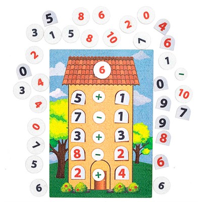 Игра Состав числа дом фетр LIP1274 - фото 69876485