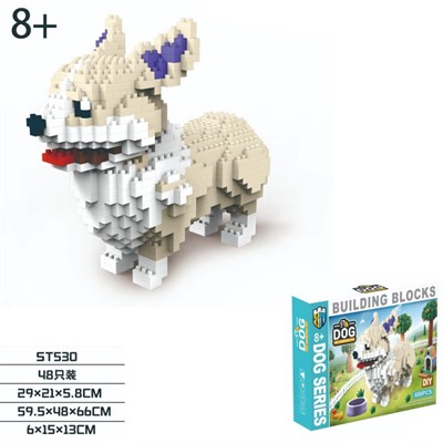 Конструктор ST530 Собака 888 деталей в коробке - фото 69877248