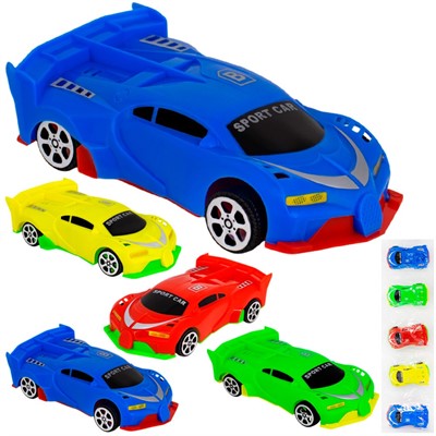 Машина инерционная M016 Спортивная в пакете - фото 69877333