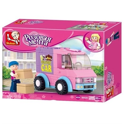 Конструктор Розовая мечта 38-0520 Доставка еды 102 дет. в коробке - фото 69877739