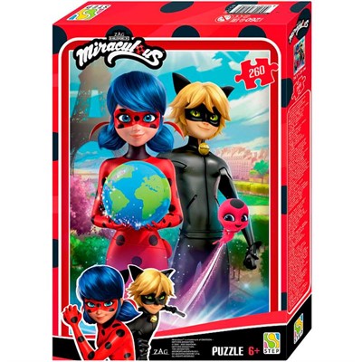 Пазл 260 Леди Баг и Супер-Кот 95159 Степ /24/ - фото 69878193