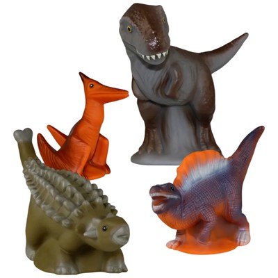 Набор резиновых игрушек Динозавры. Коллекция №2 В4689 - фото 69878758