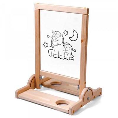 Мольберт прозрачный 35*50 магниты 8шт,маркер 4шт,губка меламиновая - фото 69878907