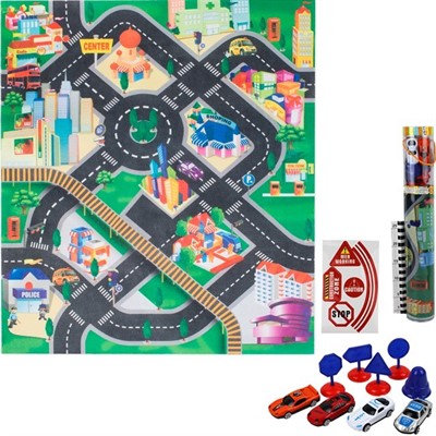 Коврик с машинками 019A-5E в коробке - фото 69878918