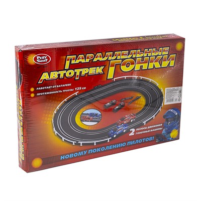 Автотрек 0807 Параллельные гонки в коробке - фото 69878933