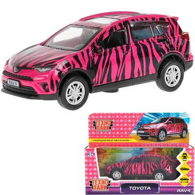 Модель RAV4-12GRL-COW TOYOTA RAV4 ДЛЯ ДЕВОЧЕК Технопарк  в коробке - фото 69878957