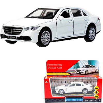 Модель SCLASS-13-WH MERCEDES-BENZ s-class v223 12 см, двери,багаж,инер,белый Технопарк - фото 69878996