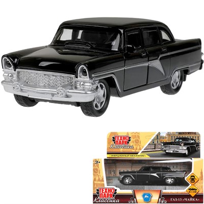 Модель GAZ13-12-BK ГАЗ-13 Чайка 12 см, двери, инерц, черный Технопарк  в кор. - фото 69879125