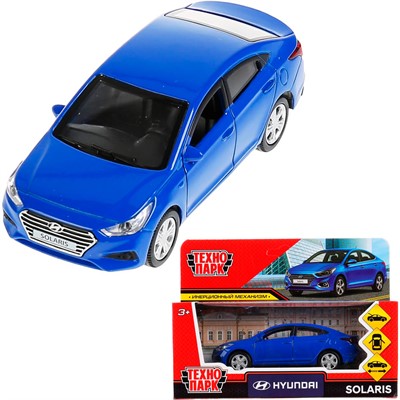 Модель SOLARIS2-12-BU HYUNDAI SOLARIS синий Технопарк  в коробке - фото 69879192