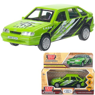 Модель 2114-12SRT-GN LADA -2114 "SAMARA" СПОРТ Технопарк  в коробке - фото 69879218