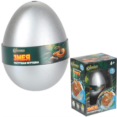 Игрушка ЯЙЦО с растущей фигуркой Змея EGG-SN01-RU - фото 69879529