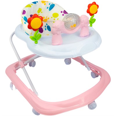 Ходунки бело-розовые с музыкой 141V-1109 - фото 69880134