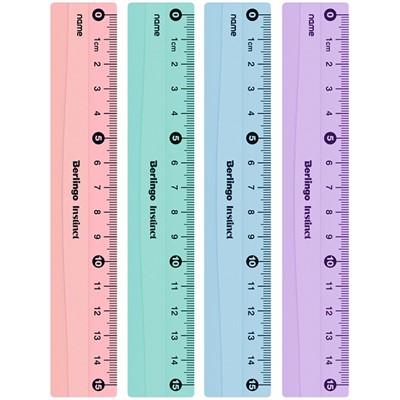 Линейка пластик 15см Instinct Berlingo PR_40015 - фото 69880216