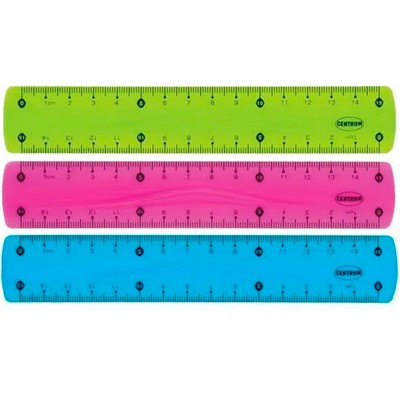 Линейка пластик 15см 86638 - фото 69880351