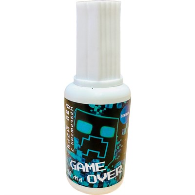 Клей 20 мл. Game over с кисточкой 74840 - фото 69880525