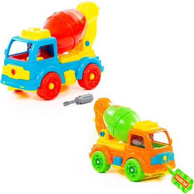 Конструктор-транспорт Автомобиль-бетоновоз 29 эл 72993 П-Е /16/ - фото 69881012