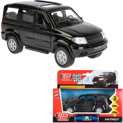 Модель SB-17-81-UP1-WB УАЗ Patriot черный Технопарк  в коробке - фото 69881044