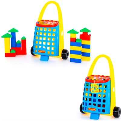 Конструктор Беби 38 дет. Забавная тележка 46888 П-Е/2/ - фото 69881126