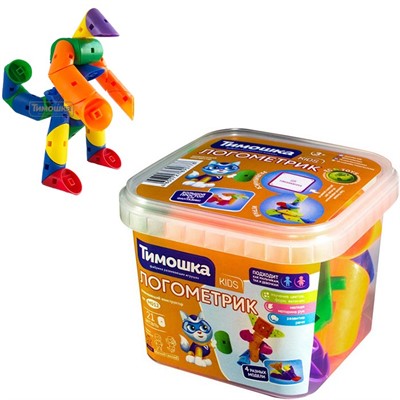 Конструктор Логометрик - 21 деталь ТМ "ТИМОШКА" - фото 69881185