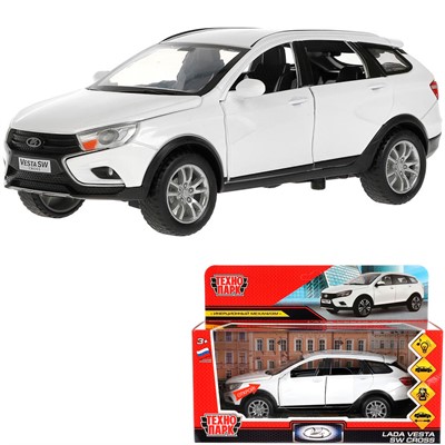 Модель VESTASWCR-124SL-WHPRL LADA SW Cross белый Технопарк  в коробке - фото 69881263