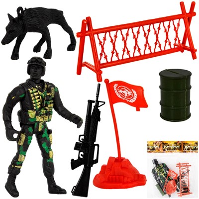 Набор Военный 6688-33YS с аксес. в пак. - фото 69881389