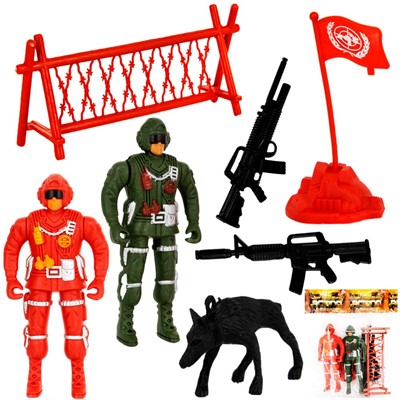 Набор Военный 6688-32YS с аксес. в пак. - фото 69881392