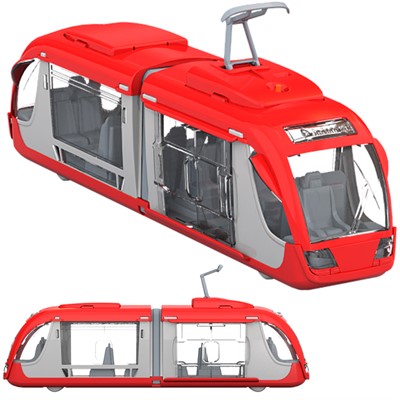 Трамвай со световым и звуковым эффектами (в инд. кор.) 1454 Норд - фото 69881702