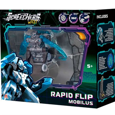Дикие Скричеры Игровой набор Рэпидфлип Мобилус S5. ТМ Screechers Wild 62646 - фото 69882195