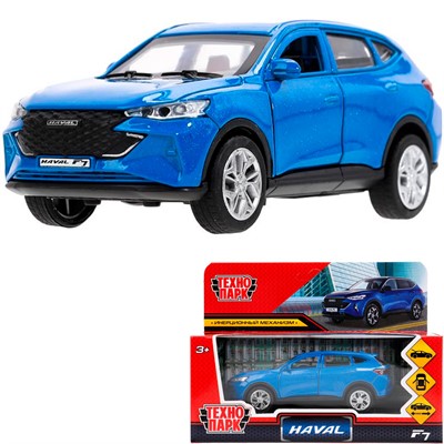 Модель F7-12-BU-WOD HAVAL "haval f7"12 см, двери, багаж, инерц, синий Технопарк  в кор. - фото 69882227