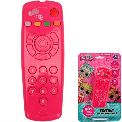 Игрушка на батарейках Обучающий пульт 55 песен, стихов и звуков ЛОЛ HT1400-R3 - фото 69882438