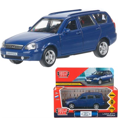 Модель PRIORAWAG-12-BU LADA PRIORA синий Технопарк  в кор. - фото 69883008