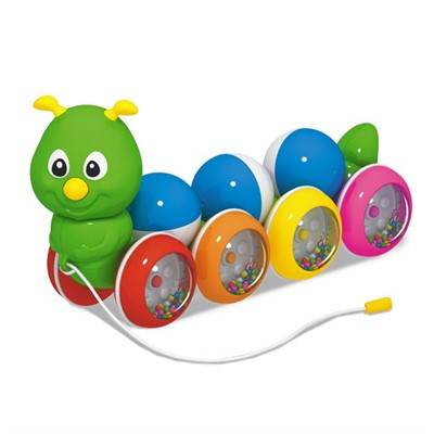 Каталка Гусеница с шариками 01391 /9/ - фото 69883162