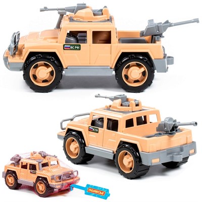 Автомобиль Пикап Защитник-Сафари военный  с 2-мя пулеметами 63397 /П-Е/ /6/ - фото 69883209